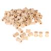 100 Pcs Wood Empty Spools Empty Sewing Spools Wood Sewing Bobbins Sewing Thread Ribbon Holder Empty Bobbins for Sewing