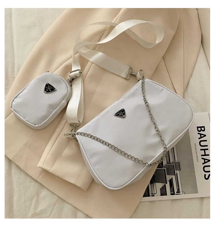 Women's Solid Color Underarm Bag Shoulder Bag Casual Bag Crossbody Mother-in- Bag