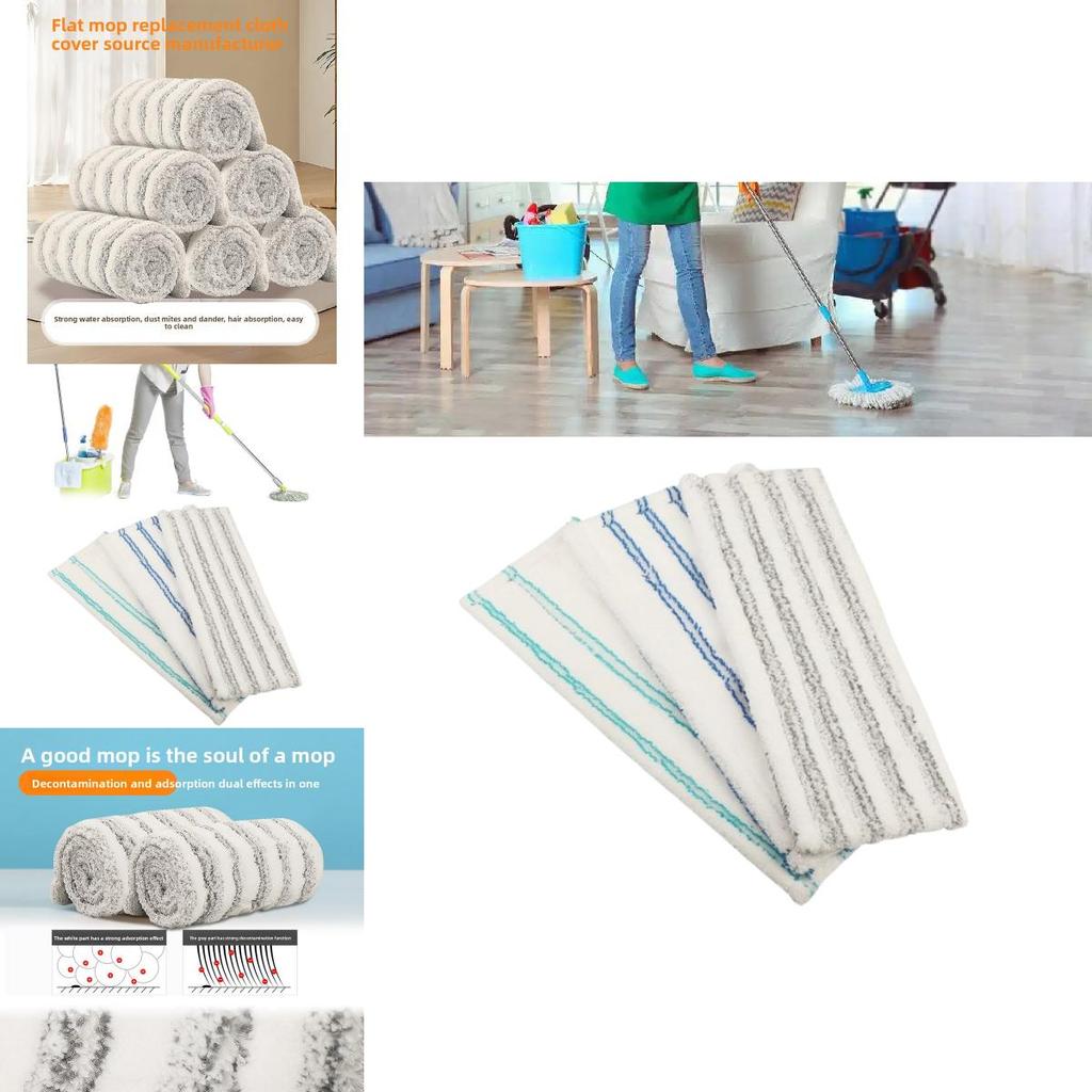 House Cleaning Microfiber Mop Pad With Reusable Dry Wet Cloth For Home Use