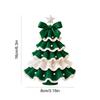 DIY Crochet Christmas Tree Kit Material Package Handmade Festive Crochet Tree Crafts Gift for Beginners Xmas Party Crochet Decor