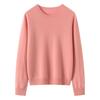Lekasha Women's 100% Pure Cashmere 12-Gauge Knitted Round Neck Sweater