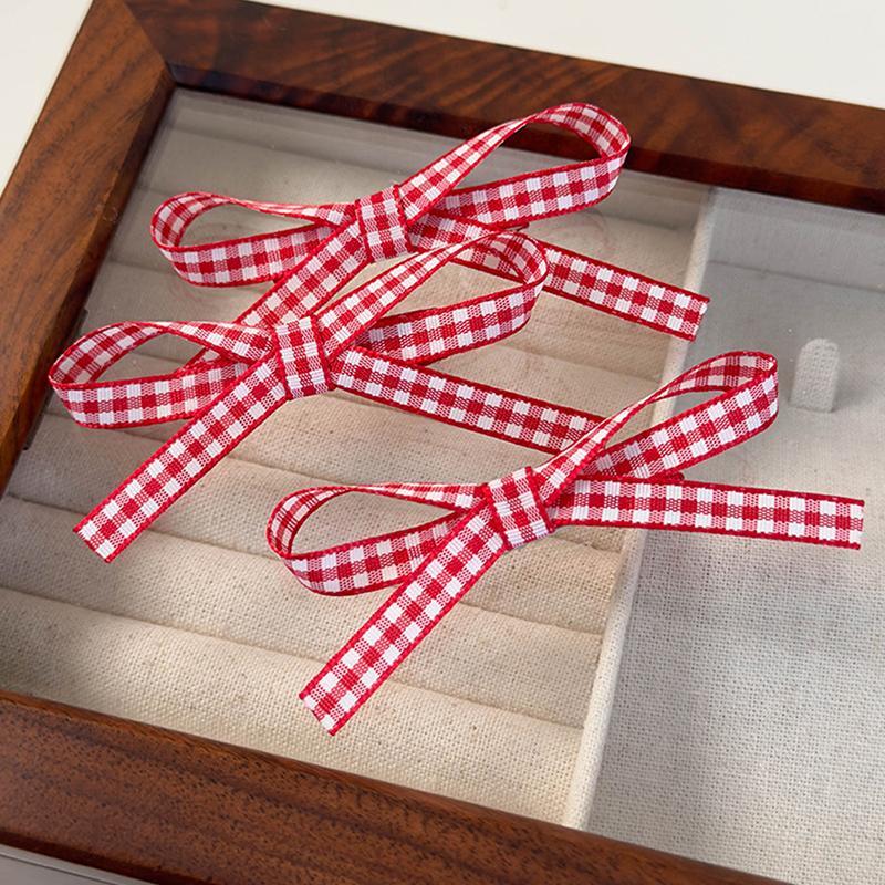 

3Pcs Christmas Year Festival Hair Clips Set Winter Red Bow Barrettes Sweet Children Hairpin Cute Hair Accessories Gifts