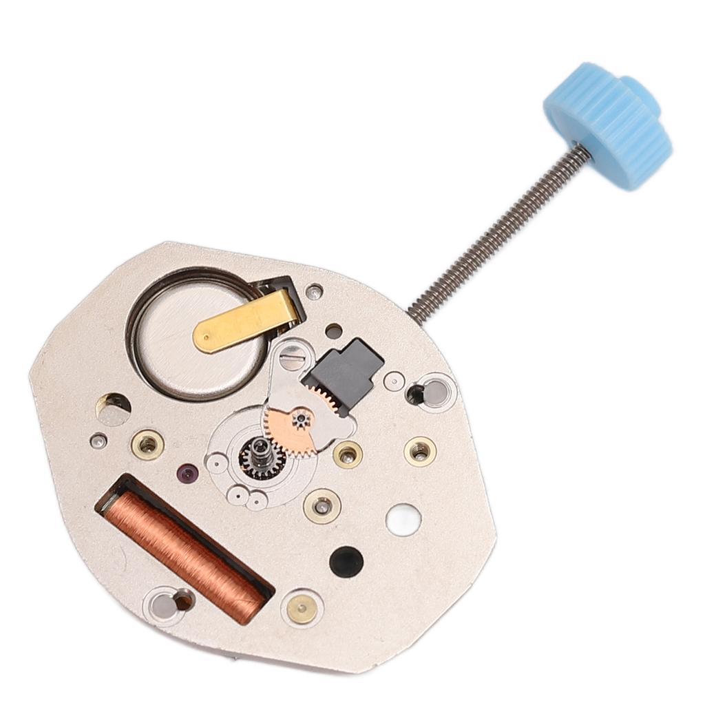 763 Quartz Movement Alloy Watch Movement Portable and Light DIY Repair Parts Replacement Silver for
