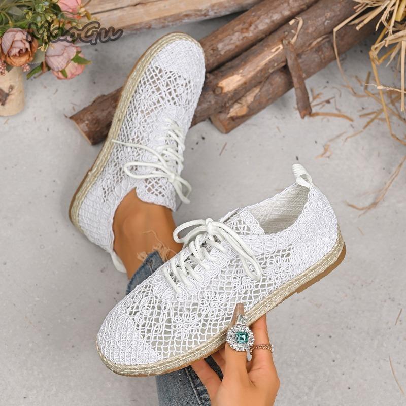 Fashion Women's Sneakers Fashion 2025 New Breathable Woman Shoes Comfortable Casual Sneaker Lace Up Outwear Zapatillas De Mujer Size 43