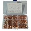 Copper Washer Assortment Flat Ring Seal Kit Electrical Conductivity