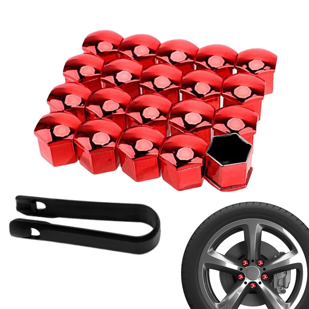 Wheel Nut Cap (Set of 20) Wheel Nut Cover 0.7 Inch (17 Mm), 0.7
