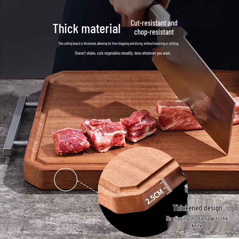 Kangbch Ebony Wood Cutting Board