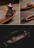 Cedar Eight Fisherman Incense Holder, Boat Shape, Stylish Retro Incense Holder, Cute Interior Decor, Incense Stick Holder