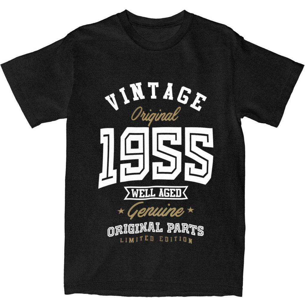 Made In 1955 All Original Tee Shirt for Men Women Printed T Shirts 70th Birthday Gift 100% Cotton Clothing
