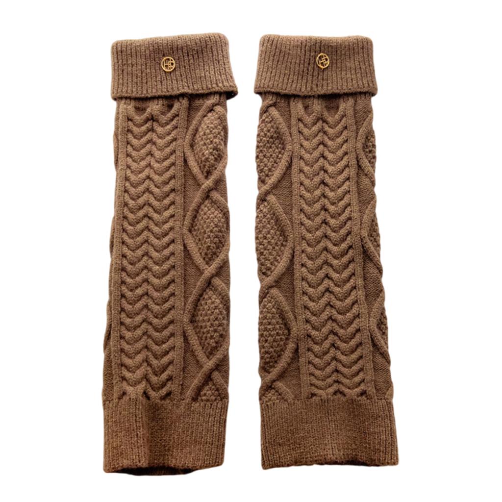Womens Lolitas Knit Long Socks Leg Warmers Harajuku Boot Socks Winter Warm Ankle Heap Socks Fashion Leg Socks Streetwear