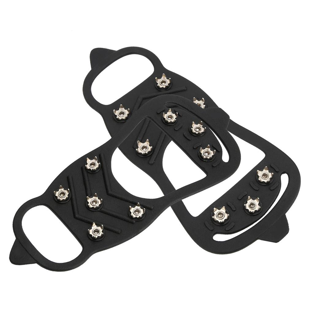 1 Pair 8Tooth Outdoor Snow Walking Nail Crampons AntiSlips Ice Shoes Spikes Covers(L )
