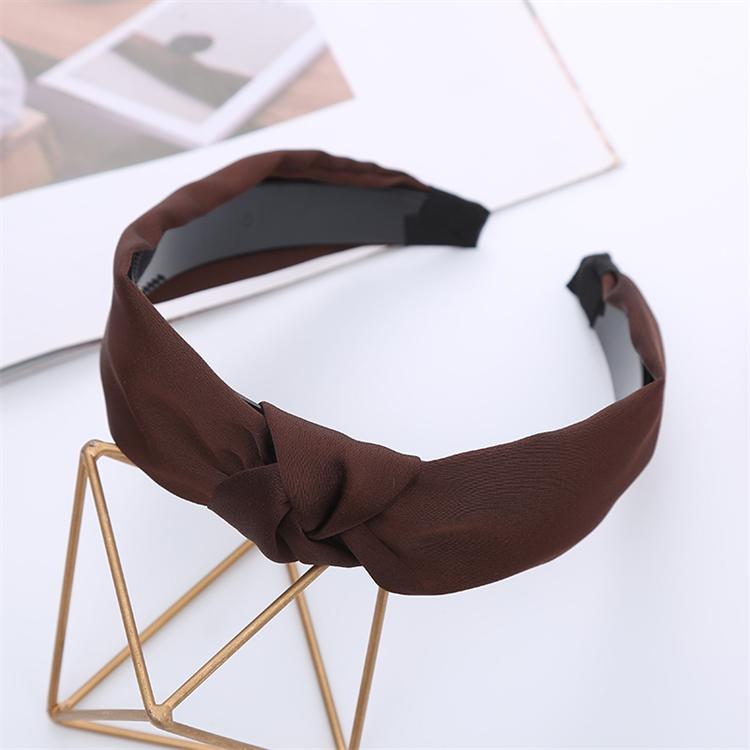 Girls and Ladies Fabric Knotted Hair Band Solid Color Sweet Headband Wholesale Simple Head Hoop Minimalist Modern 10 Colors