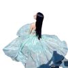 Mint Mambo Seaside Resort Atmosphere Beach Dress Design Sense Neck Dress Fairy Temperament Swing Skirt
