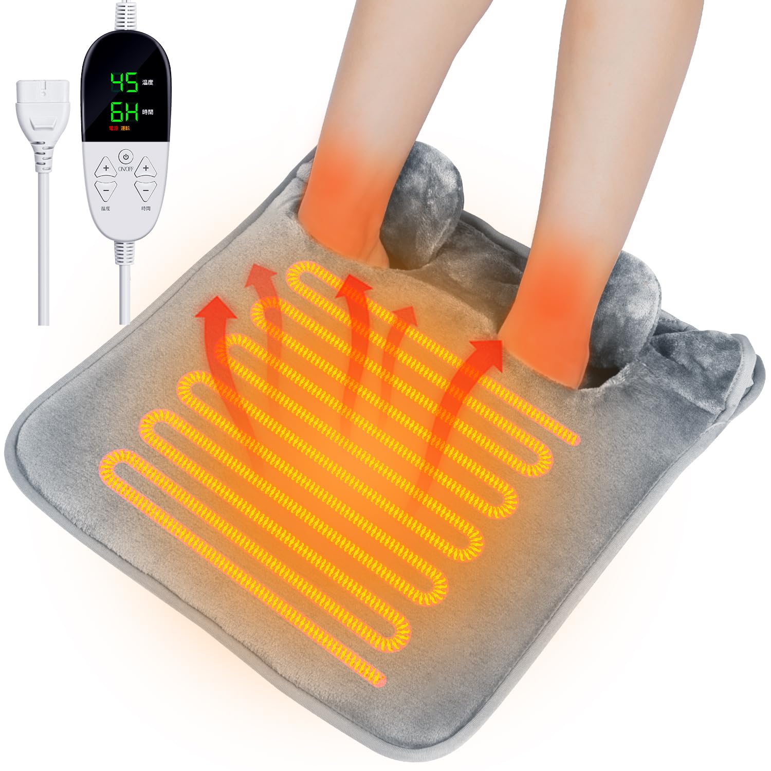 

Sumeriy Electric Foot Foot Warmer Temperature Timer Fast Nekomimi Foot PSE Energy Overheating Electric Hot Fully Cold Foot Foot Japanese Instruction