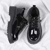 New Couple's Casual Leather Shoes Four Season Thick Sole Anti Slip Comfort Men's and Women's Shoes Plus Size Lace Up Shoes 37-46