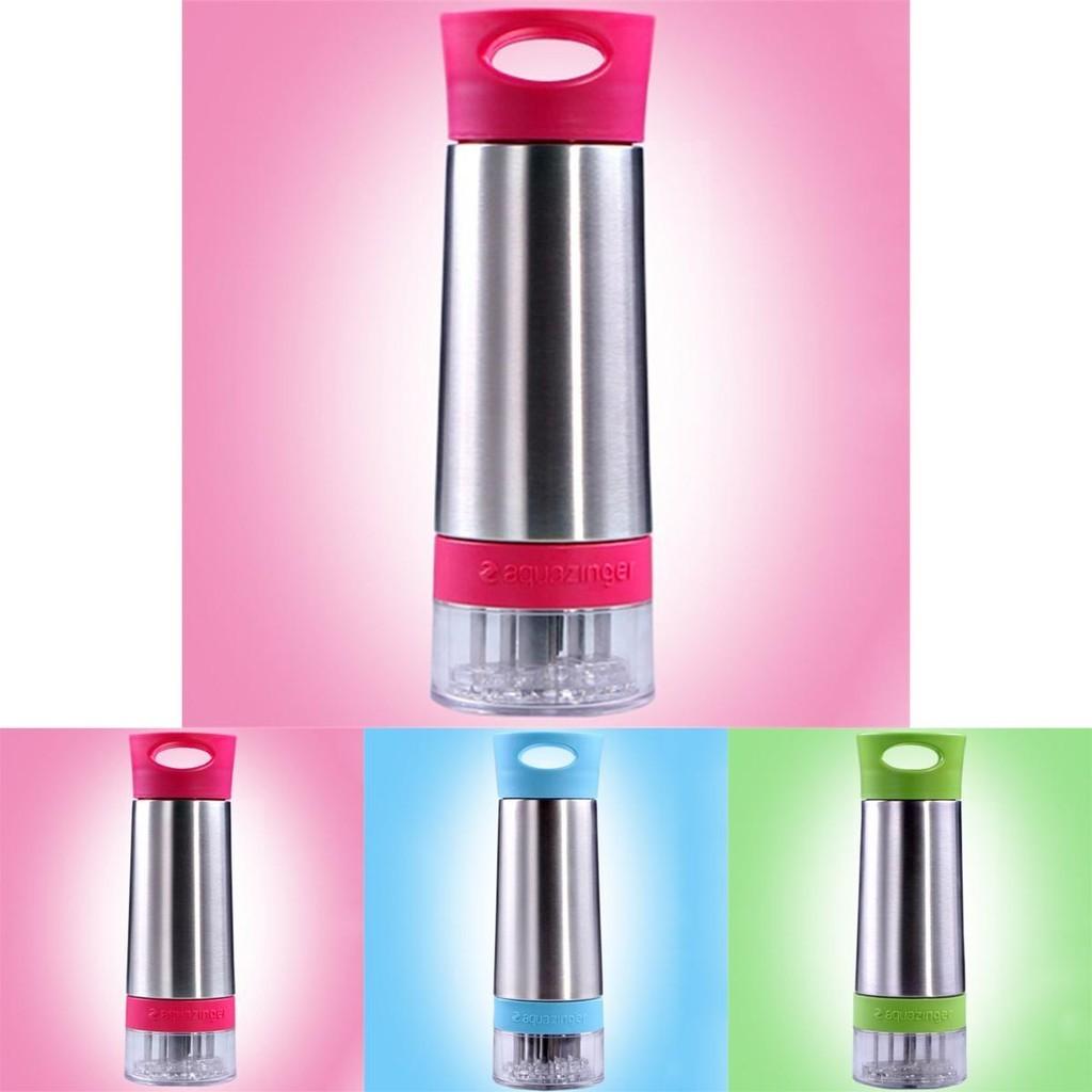 Aqua Zinger Flavor Infuser Flavored Water Bottle With Stainless Steel Design For Healthy Hydration