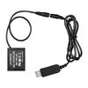 5V USB To NP-W126 Dummy Battery Pack DC Coupler Adapter Compatible with Fuji Cameras