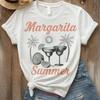 Margarita Summer T Shirt Cotton Perfect For Parties Vacation Wear Cocktail Lovers Beach Day Outfit Casual Style Vintage