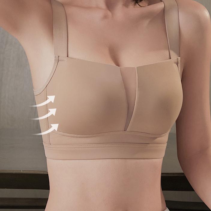 Seamless Lingerie Women's Breathable Bra Without Underwire Anti-sagging Breast Retraction Thin Large-sized Invisible Bra Push Up Bra