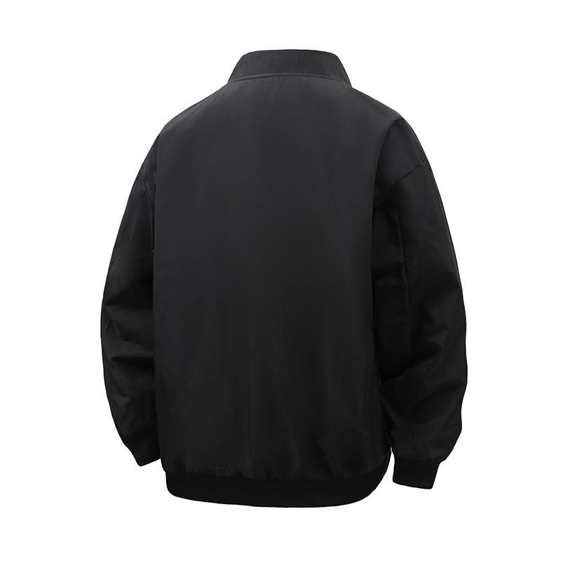 Baseball Collar Coat Men and Women Spring and Autumn American Couple Baseball Uniform Loose Work Jacket Youth