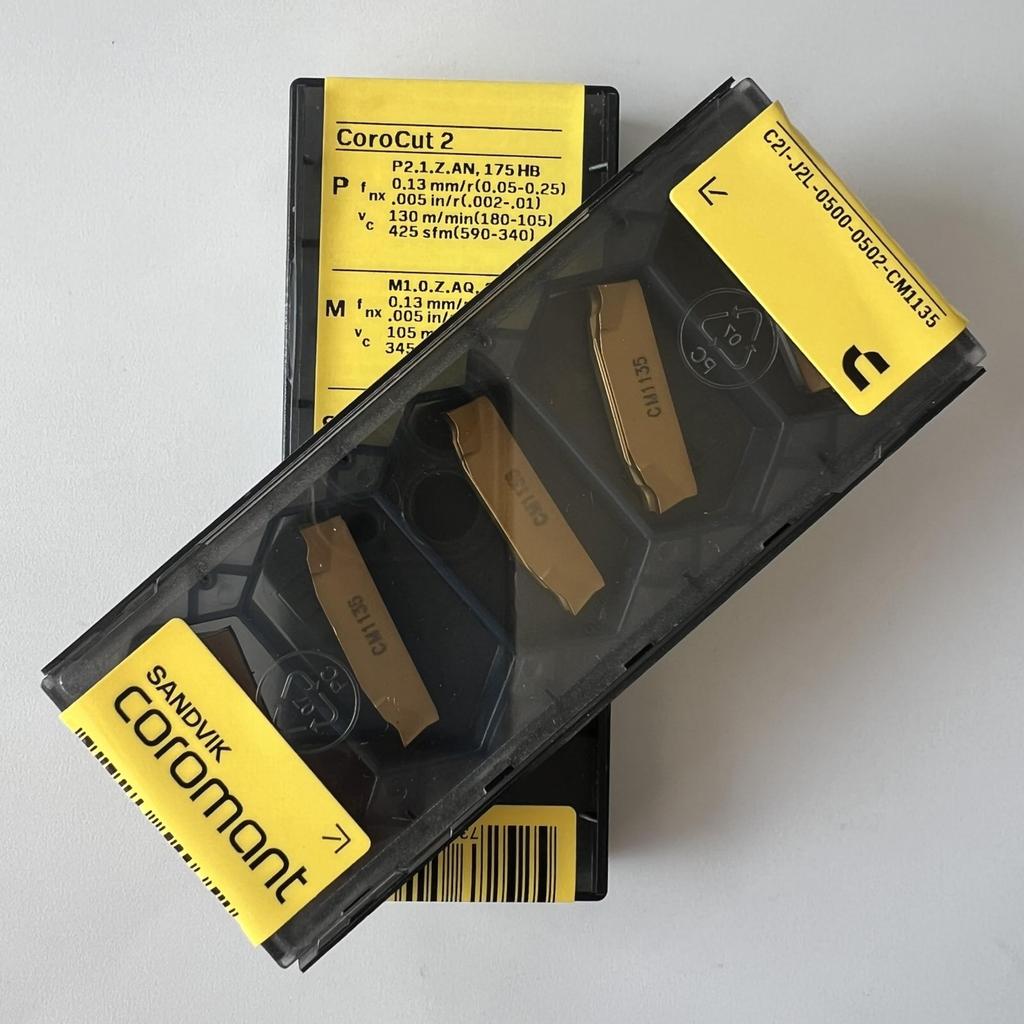 SANDVIK / C2I-J2L-0500-0502-CM 1135 / Original Swedish hard alloy blade 5 Pcs