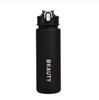 600ml Large Capacity Frosted Plastic Water Bottle Portable with Measurement Marks Suitable for Frosted Sports Bottle