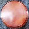 Handcrafted Vintage Red Copper Fruit Tray,Large Size Home Hamburger/Food Cheese Tableware,35cm Snack Cake Plate Table Decoration