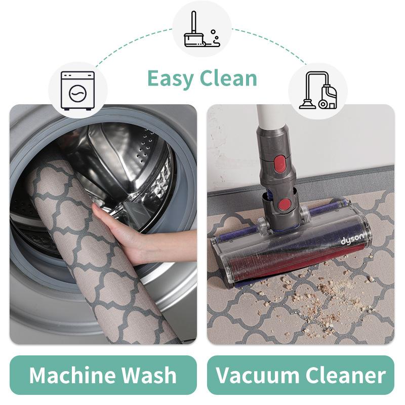 Kitchen Floor Mat, Water-Absorbing Oil-Absorbing Long Strip, Oil-Resistant And Dirt-Resistant Carpet, Non-Slip Mat, Waterproof Pad, Imitation Linen
