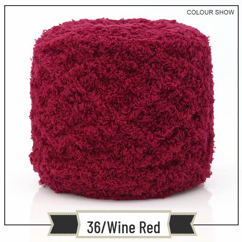 3-Strand Coral Fleece Towel Yarn - 2 Skeins for Hand-Knitted Children's Bag, Shoes, Hat, Scarf, Coat - Free Shipping