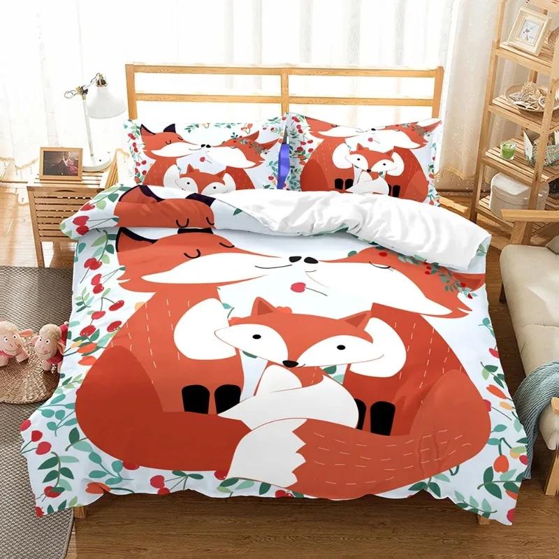 Carton Robot Comfortable Quilt Cover +pilowcases Children Kids Bedrom Soft Duvet Cover Sets Twin Ful Quen Warm Comforter Cover Fairy Tale World Sky