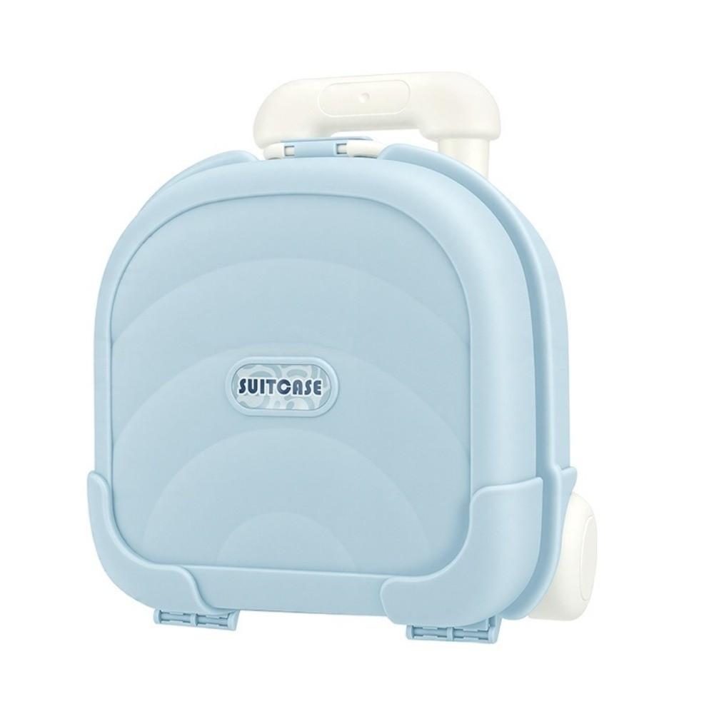 Retractable Handle Mini Suitcase Storage Box Desk Organizer Toy Box Home Organization