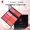 Six-Color Blush Palette: Large Multi-Tone Rouge for Makeup Artists and Students - Ideal for Studio and Stage.