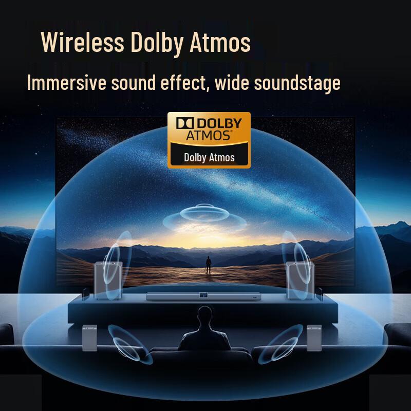 SANSUI DV-99C 7.2.4 Dolby Atmos Soundbar KTV Home Theater System CN plug (adapter included)