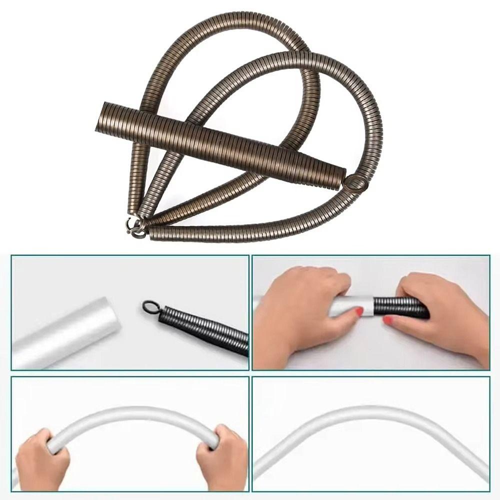 1Pcs 3/8 1/2 3/4 PVC Pipe Spring Bender 12.4-26.4mm Curve Spring Wire Tube  Manual Tool