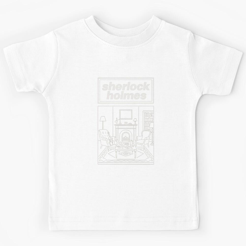 Sherlock Holmes Britpop Band Poster Illustration Kids T-Shirt 100