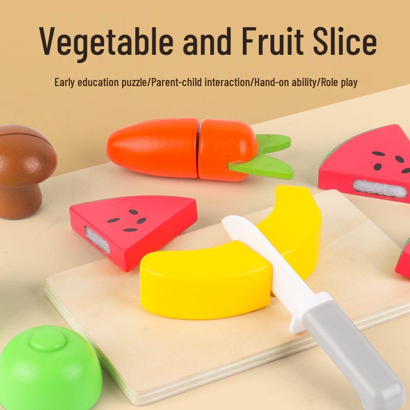 

Zhiqu Children s Wooden Fruit Cutting Toy for Early Education and Pretend Play