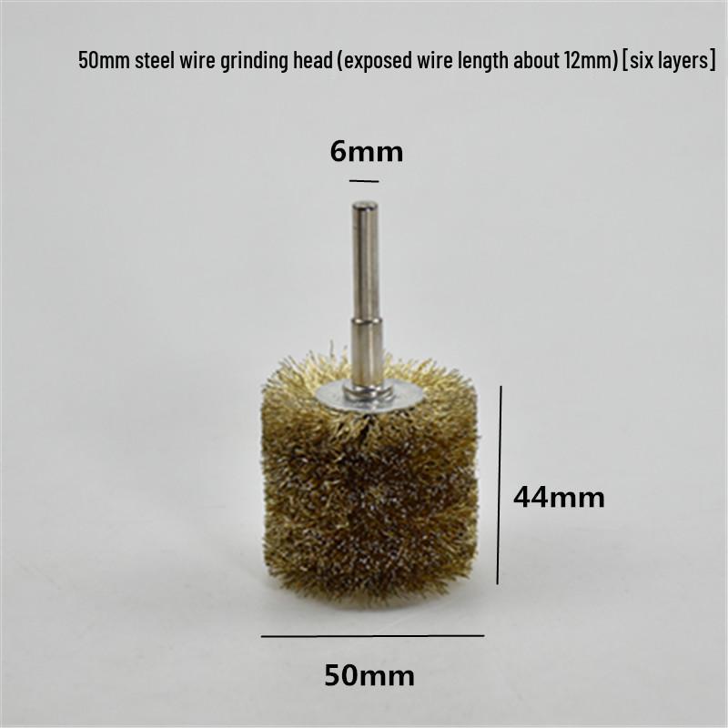 Electric Steel Wire Brush with Handle - Rust Removal, Polishing, and Cleaning.