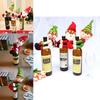 Charmante Weihnachts-Heimdekoration Weihnachtsmann Schneemann Weinflaschenbezug Set für festliche Feiern