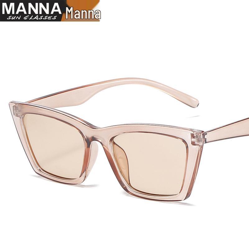 Glossy Black Minimalist Square Sunglasses - No Makeup Look for Women, Trendy Ins Style