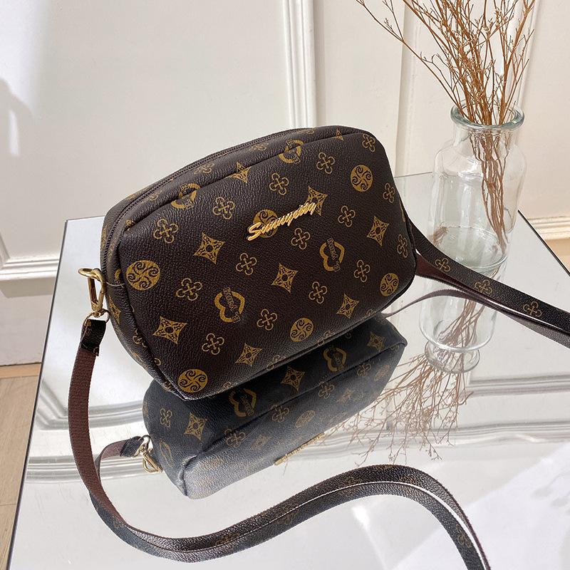 Flower Material Small Square Bag Bag Women's Chain Messenger Bag