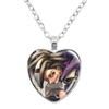 GACHIAKUTA Halskette Glas Herzform Anhänger Halskette Gachiakuta Zeichentrickfigur Halskette Schmuck Dekoration Fans Sammeln Geschenk
