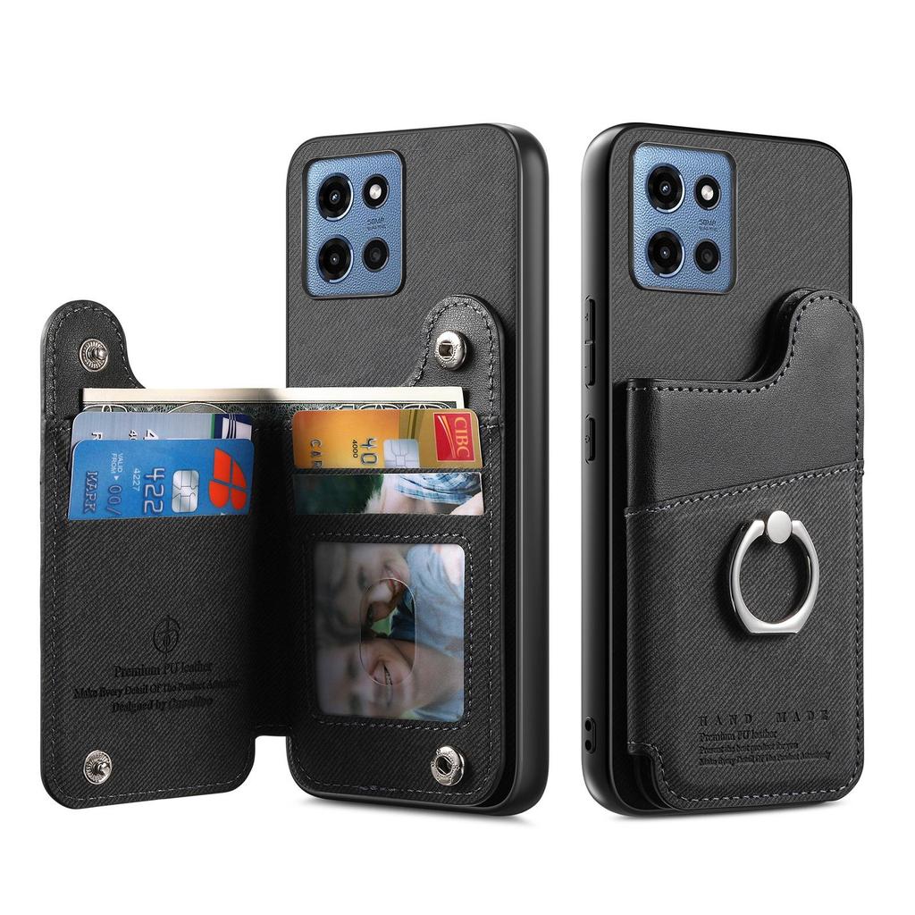 MOTO Edge60 Phone Case Wallet with Ring Holder, Compatible with Edge75
