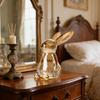 Handmade Artificial Glass Rabbit Statue Figurine Decorative Home Decoration Item For Bedroom Or Workspaces