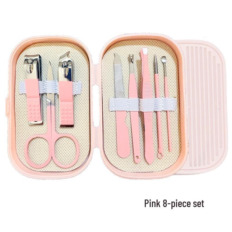 Portable Candy Color Nail Clipper & Manicure Set with Ear Pick