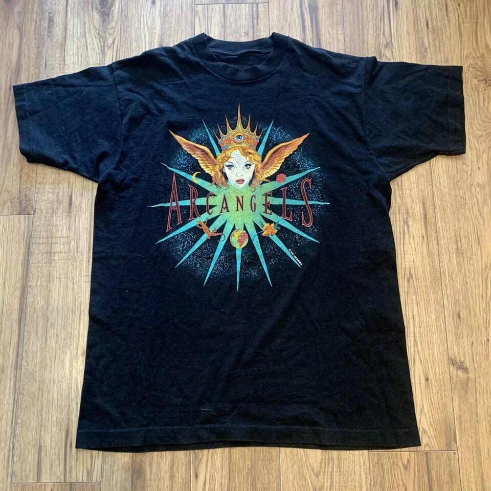 Vtg ARC ANGELS BAND Cotton Black T Shirt All Size For Men KN027 XXXXL
