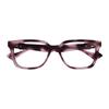 Gucci Color Design Square Optical Frame Women's Pink