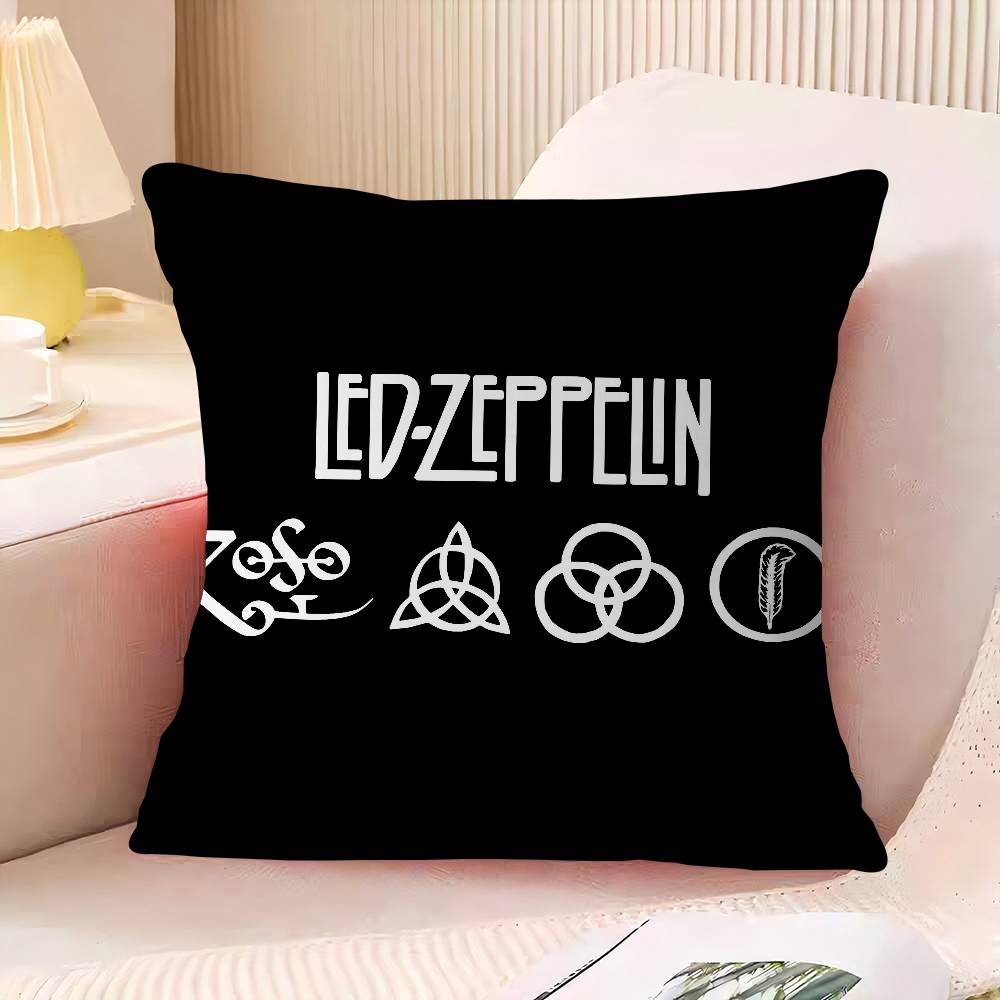 

L-Led Z-Zeppelin Office Cushion Pillowcase Car Cushion Cover45X45CM Lumbar Pillowcase Sofa Pillowcover 16x16Inch