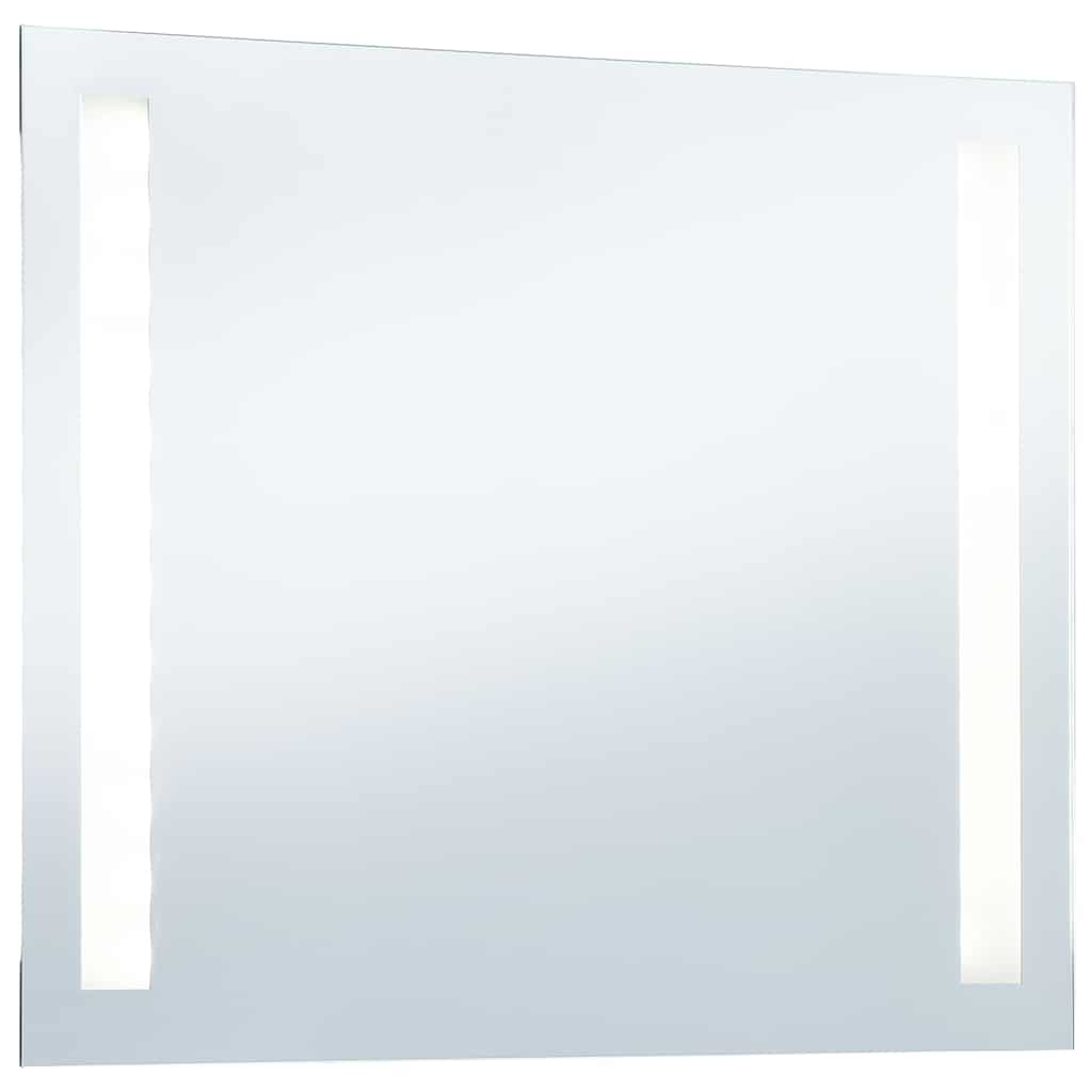 Bathroom Wall Mirror with LED Lights 80 x 60 cm