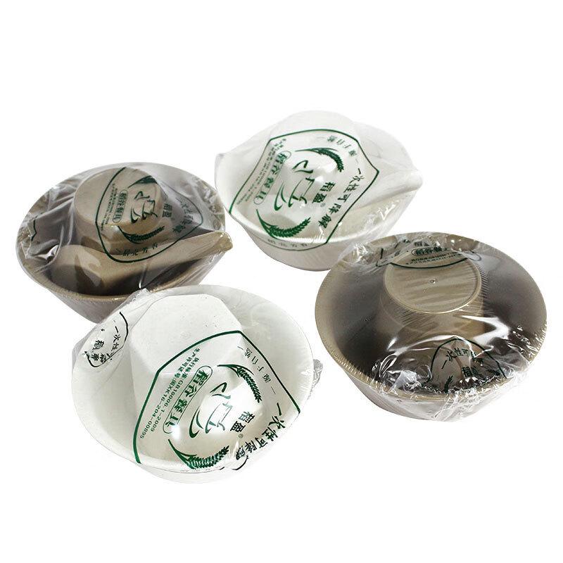 Food Grade Disposable Beige 3-Piece Tableware Set