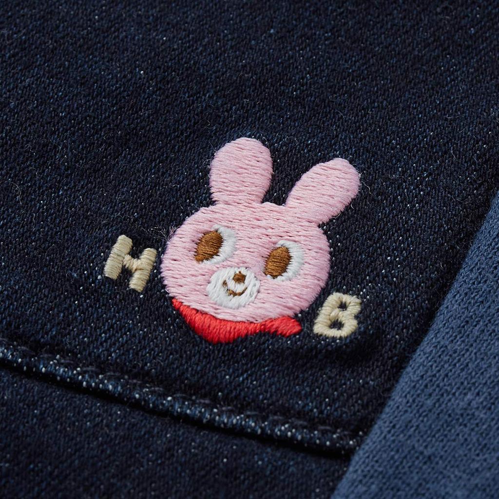 MIKIHOUSE HOT BISCUITS Stretch Denim Pants, 71-3205-453, 90cm, Indigo Blue